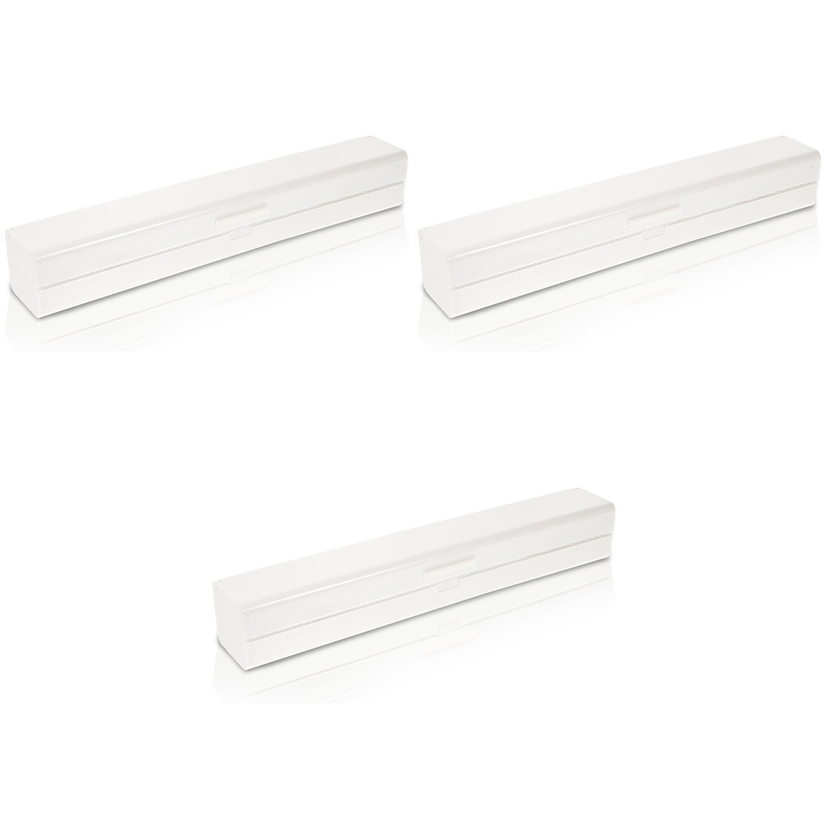 3 Count Plastic Storage Box Paper Towels Dispenser Wall Shelf Aluminum