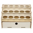 thumbnail image 1 of 3 Pieces Cubby Storage Organizer Countertop Drawer Paint Rack, 1 of 8