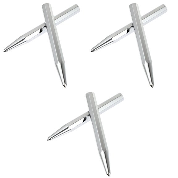 3 Count Punching Spike Bar Staking Sample Punching Flexible Punch 12X1CM Silver