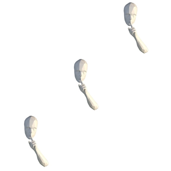 3 Count Red Decor Mini Printer Paper DIY Sculpture Templates