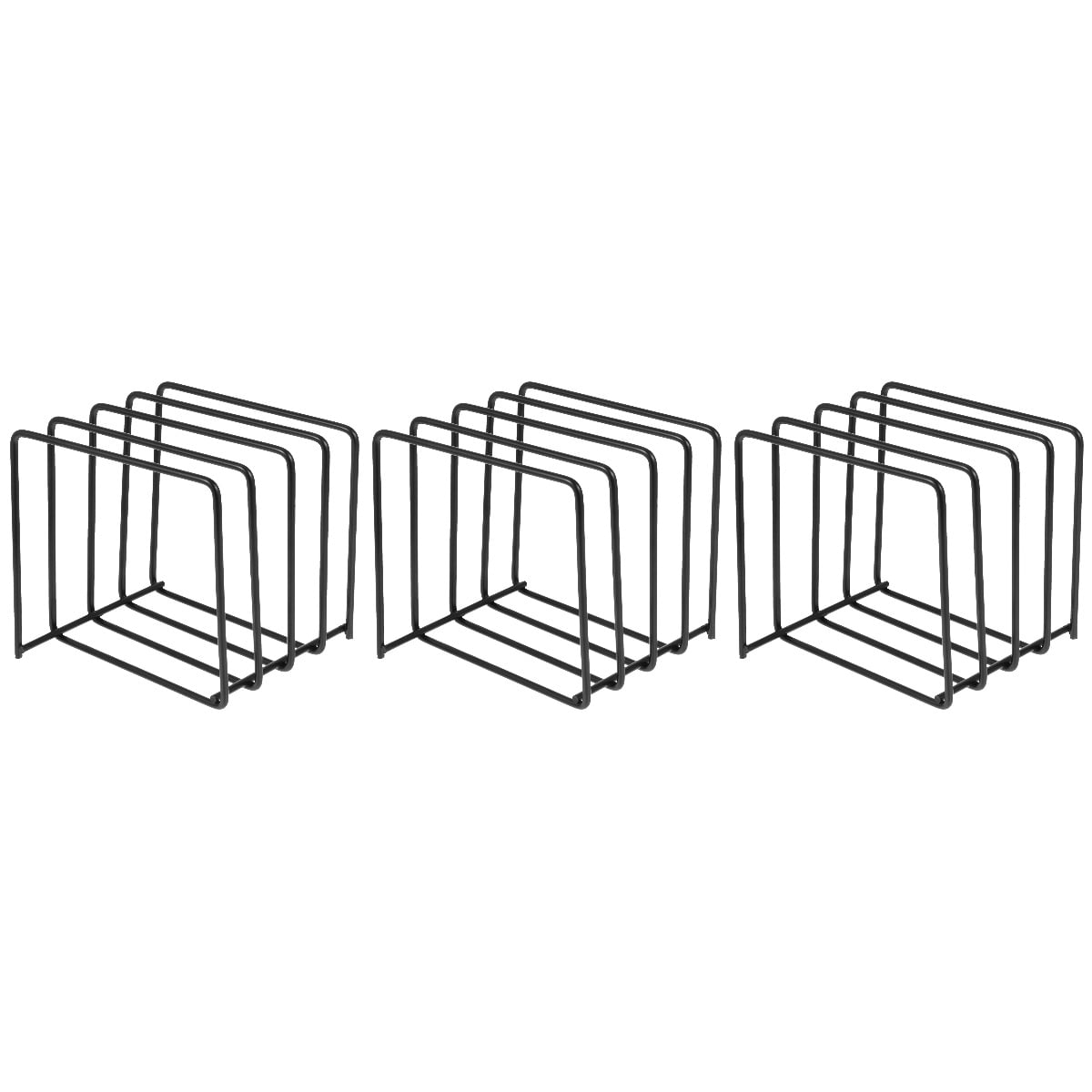 3 Count Rotating Bookshelf Storage Boxes CD Rack Record Display ...