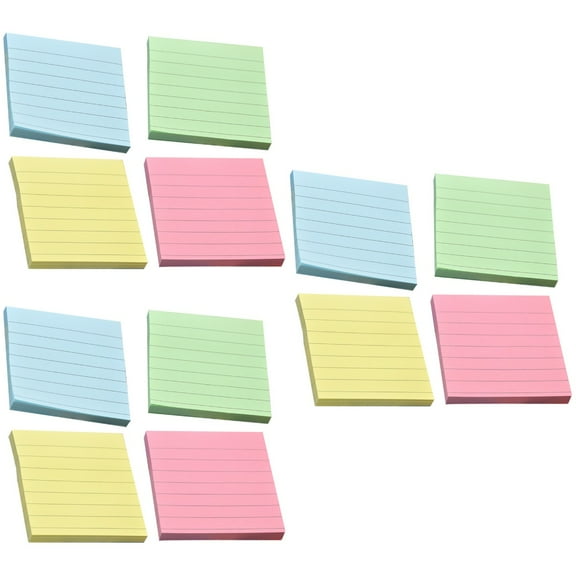 COOPHYA Pink Sticky Notepads Office Staffs Recording Notes 12Pcs 3In