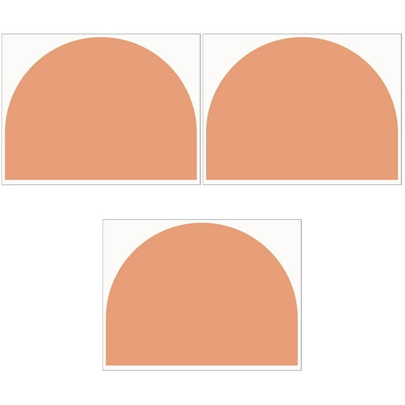 3 Count Semi Arch Backdrop Mural Wall Stickers Green Wallpaper