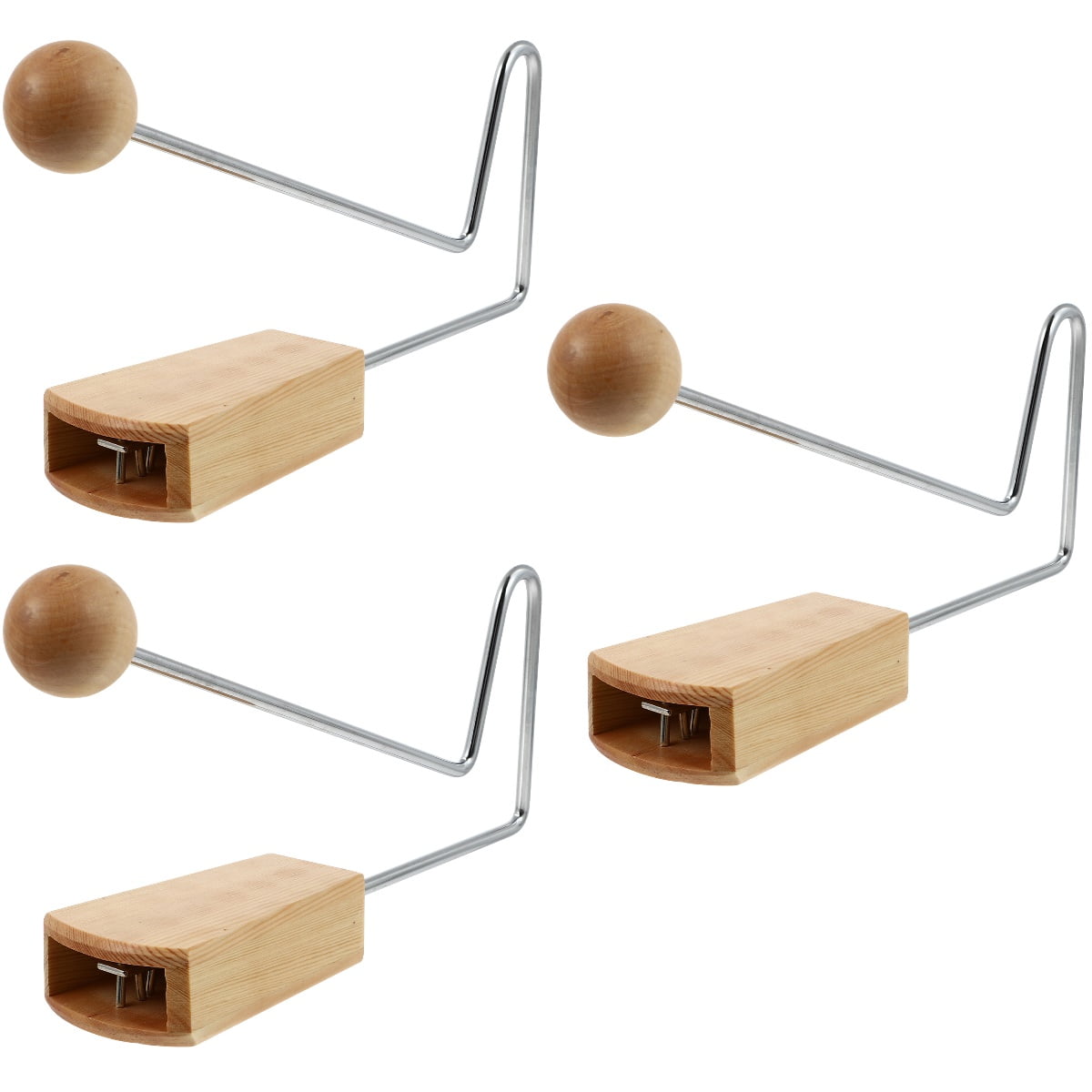 Beige Instrument DRAFIDEEP Percussion Instrument Wooden Tremolo Plaything Beige Toy ...