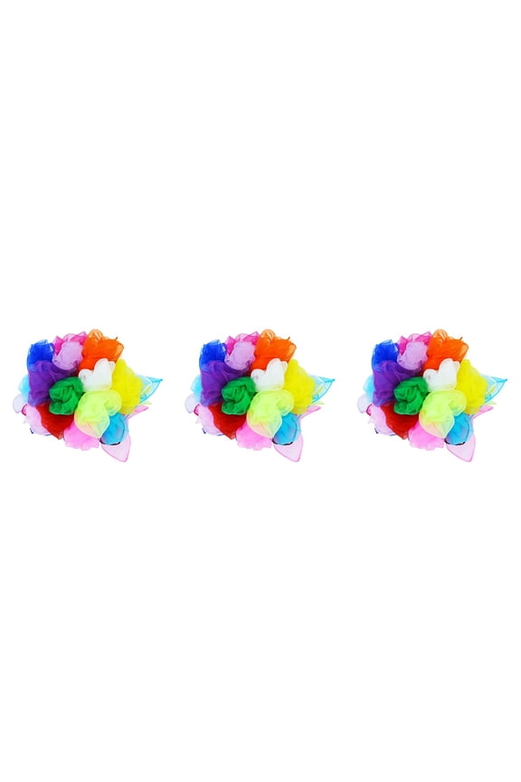 3 PCS Juggling Scarves Silk Veil Kids Performance Scarves Preschool Baby 6pcs
