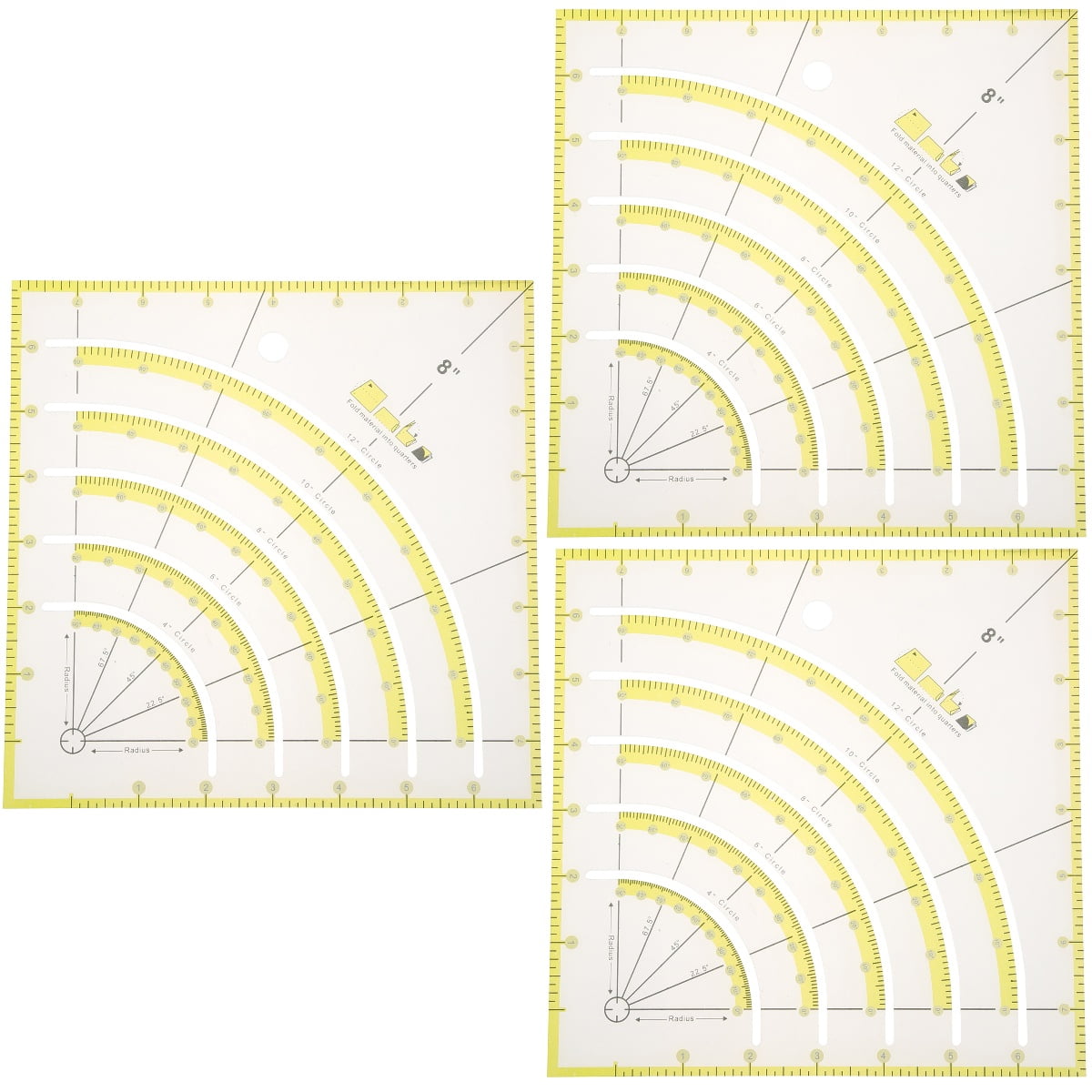 Numbers Slotted Ruler 3-Pack Slotted Quilting Rulers for Fabric Cutting, Patchwork & Sewing ...