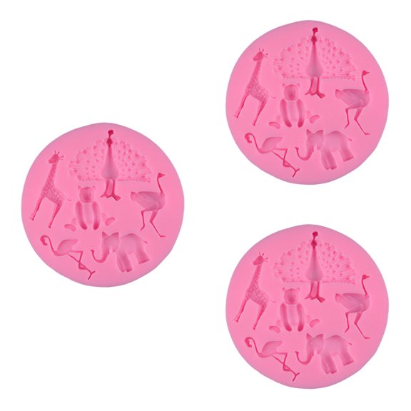 3 Count Small Size Mold Party Decoration Mold Pink