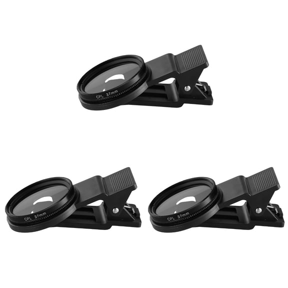 3 Count Smartphone Camera Lens Phone Neutral Density Filter 37mm Phone Lens Phone Circular Polarizer