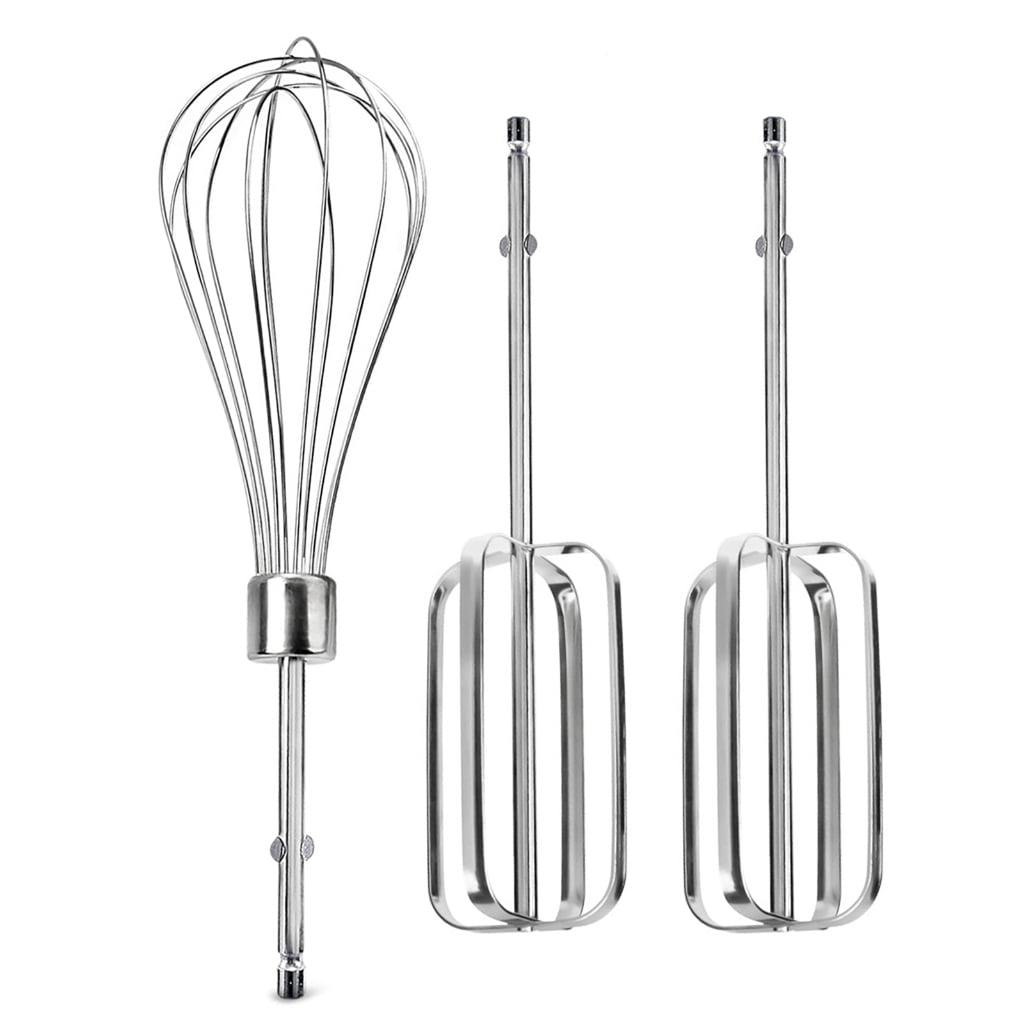 3 Count Stainless Steel Kitchen Whisk Attachments Beaters Cream ...