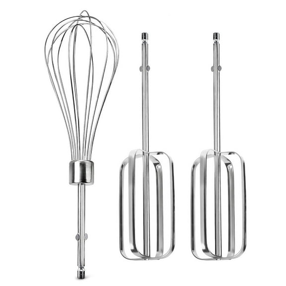 3 Count Stainless Steel Kitchen Whisk Attachments Beaters Cream Whipping Tool