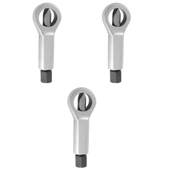 3 Count Stopcock Nutcrackers for Nuts Hand Rivet Head Silver