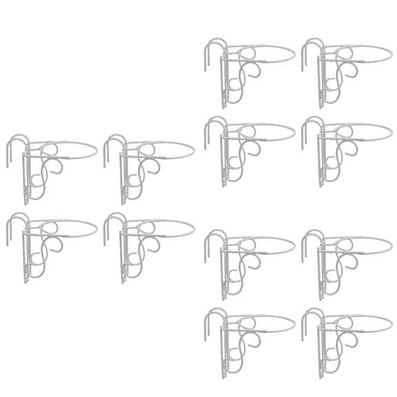 3 Count Trellis Pot Holders Flower Hanger Railing Hanging Flowerpot Rack
