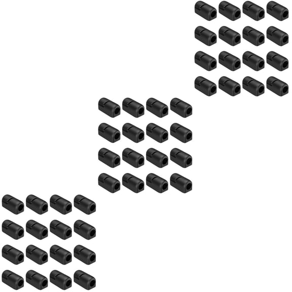 3 Count Wire Management Refillable Case Setting Office Black