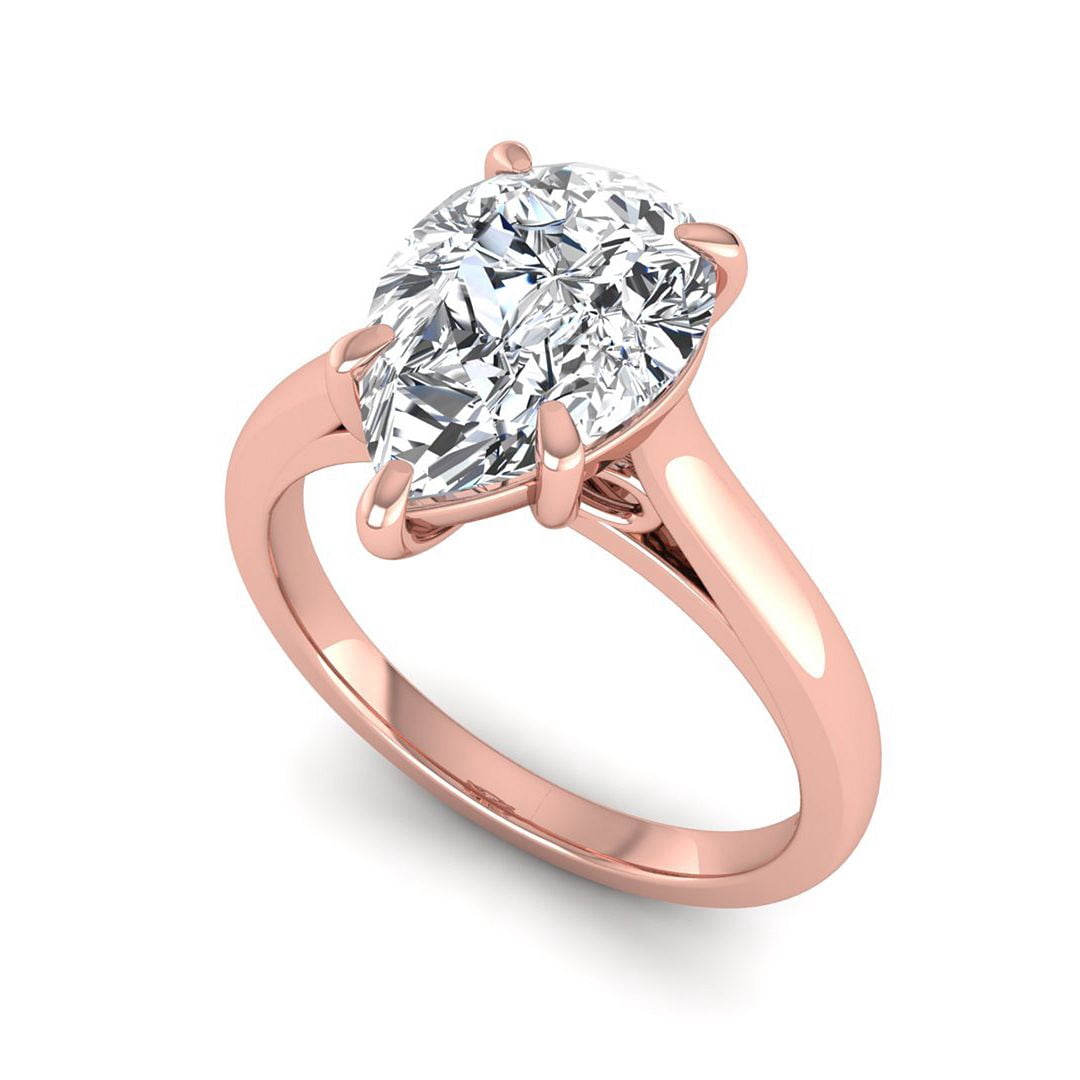 3 Ct Lab Grown Diamond Engagement Ring for Women, IGI Certified D Color ...