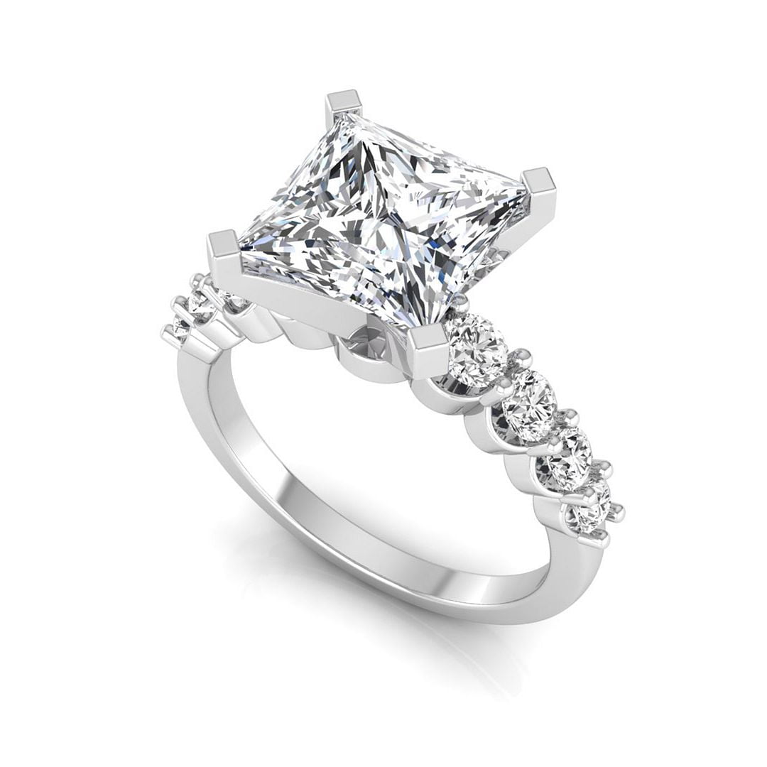 3 Ct Lab Grown Diamond Engagement Ring for Women, IGI Certified E Color ...