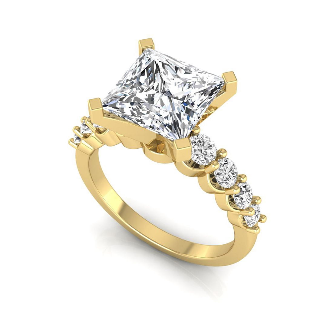 3 Ct Lab Grown Diamond Engagement Ring for Women, IGI Certified E Color ...