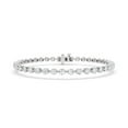 thumbnail image 1 of 3 Ct Moissanite Tennis Bracelet for Women 14K White Gold Plated Silver D Color VVS1 Classic Bridal Jewelry Gift for Women Size 7 Inches, 1 of 5