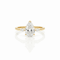 3 Ct Pear & Marquise Cut Diamond Engagement Ring, Three Stone Wedding ...