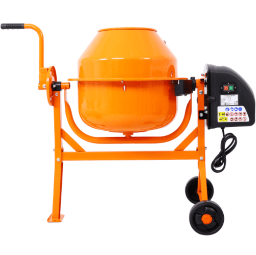 3 Cu. Ft Electric Cement Mixer - 110v AC Motor Portable
