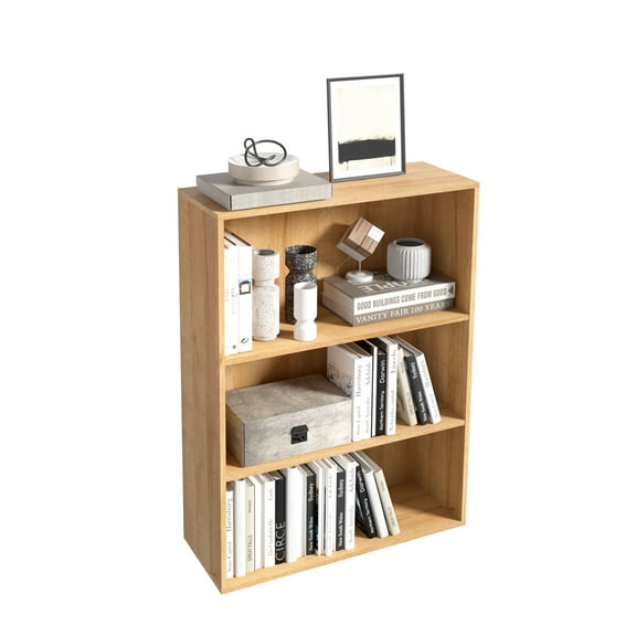 3 Cube Storage Shelf Bookcase, 4 Tier 23 Inch Width Stackable Open Shelf Storage Cabinet Space Saving Clothing & Closet Storage Organizer Shelf,23.39*9.25*31.42 in