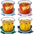 thumbnail image 1 of 3-Cup/24 Ounce Glass Food Storage Containers, Round Glass Soup Container with Airtight Lids, Leak-proof Soup Stew Food Storage and Meal Prep Container, Microwave Freezer Safe, 1 of 4