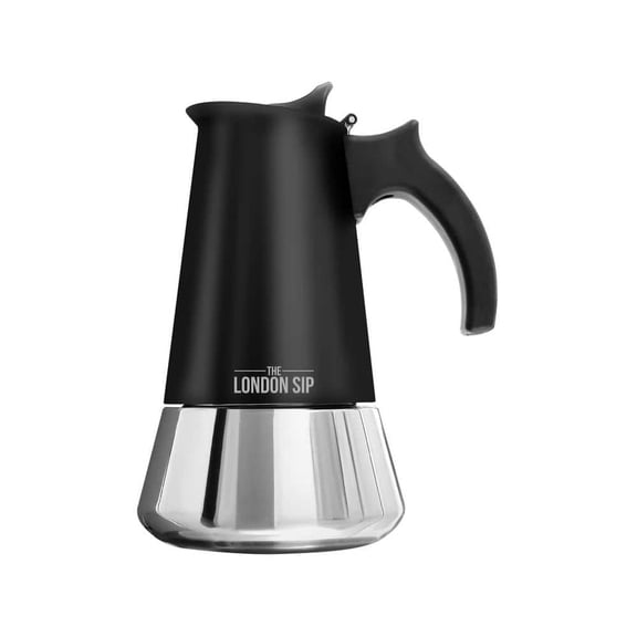 3-Cup, Matte Black London Sip Stovetop Espresso Maker