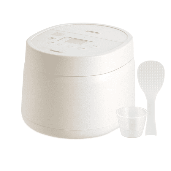 3-Cup Uncooked/6-Cup Cooked, Fuzzy Logic Kitchen Appliance with Recipe Presets, Slow Cooker, Steamer, Hot Pot & Warming Function, Compact & Portable for Healthy Meal Prep