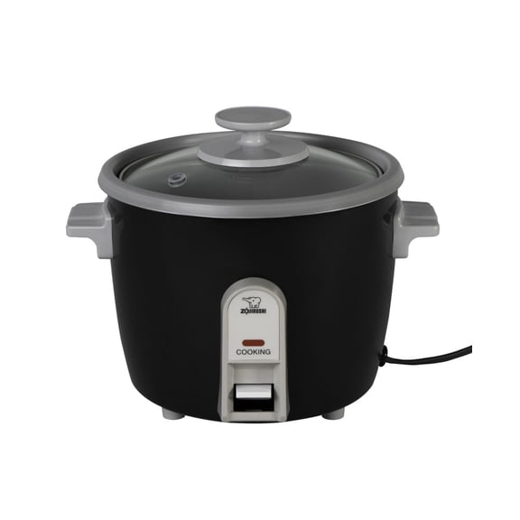 3 Cups Rice Cooker and Steamer with Glass Lid and Steam Tray