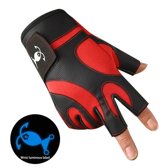 3 Cut Fingers Fishing Gloves Wear Resistance Kayak Gloves for Men and Women Fly Fishing Tackle Accessories
