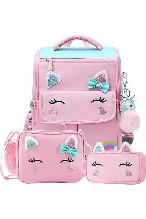 3 Cute Backpacks with Lunch Bags Unicorn Backpacks Vacation Travel Women's Backpacks College Students Backpacks