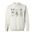 thumbnail image 1 of 3 Cute Kitties Sweatshirt Women -Image by Shutterstock, Female Small, 1 of 4