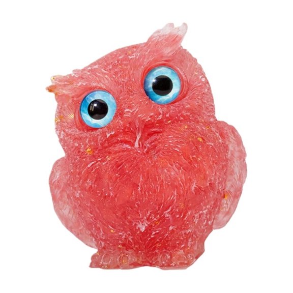 3" Cute Mini Natural Owl Carving, Rainbow Shell Owl Statue Carved, Gemstone Birds Figurine Decor, Healing Animals Home Decor, Gifts For Friends