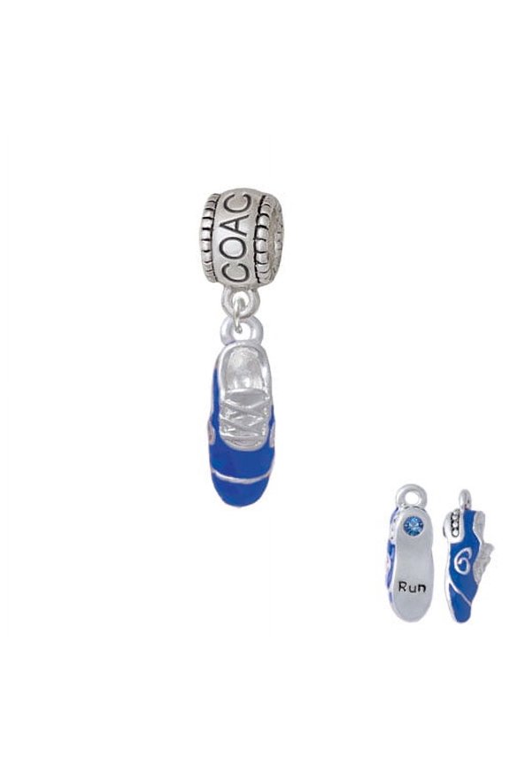 3-D Blue Running Shoe - Coach Charm Bead