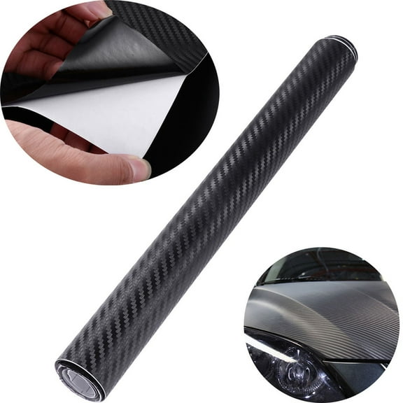 3 D Car Wrap Film Carbon Fiber Tape Automotive Sticker Black