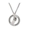 thumbnail image 1 of 3-D Clear Frosted Baby Bottle Longhorns Affirmation Ring Necklace, 1 of 3