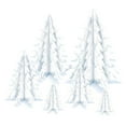 thumbnail image 1 of 3-D Clear Plastic Winter PineTree Ctrpcs, 1 of 2
