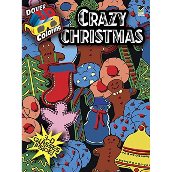 Pre-Owned 3-D Coloring Book - Crazy Christmas (Dover 3-D Coloring Book) Paperback