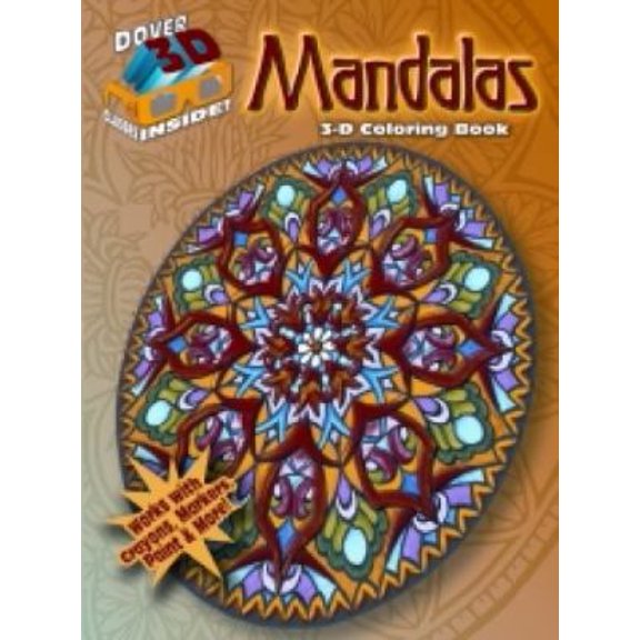 Pre-Owned 3-D Coloring Book--Mandalas (Dover 3-D Coloring Book) (Paperback) 0486489256 9780486489254