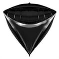 thumbnail image 1 of 3-D Diamond Triangle Foil Mylar Balloons, Black - 25 Piece, 1 of 1