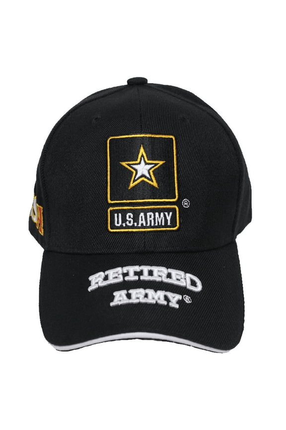 3-D Embr. Hat - Retired Army