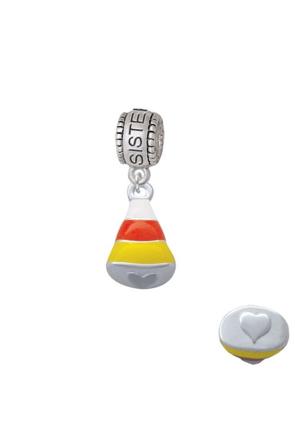 3-D Enamel Candy Corn - Sister Charm Bead