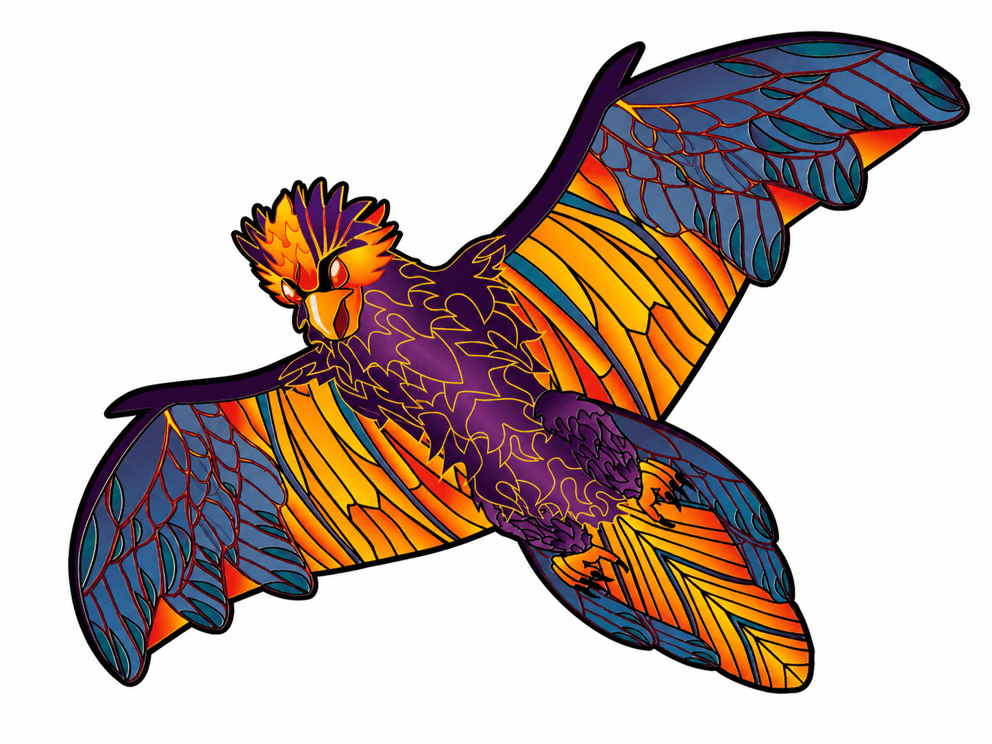 3-D Firebird SuperSized Nylon Kite 65 inch Wingspan