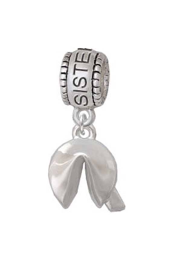 3-D Fortune Cookie - Sister Charm Bead