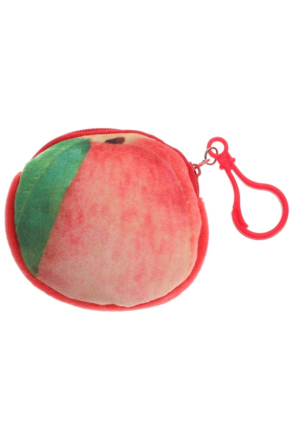 3 D Fuzzy Women's Fruit Mini Wallet Eye-catching Shaped Child