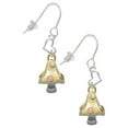 thumbnail image 1 of 3-D Goldtone Mushroom with Crystals Heart French Earrings, 1 of 1