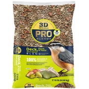 3-D Pro Blends Deck Porch N Patio Zero-Waste Blend, Wild Bird Seed Mix, 10 Pounds
