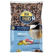3-D Pro Blends Nut N' Berry Blend Wild Bird Food, Wild Bird Seed, 15 Pounds