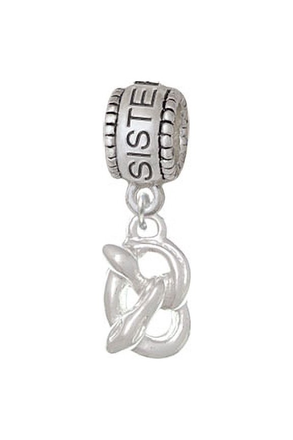 3-D Pretzel - Sister Charm Bead