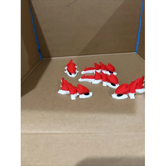 3-D Printed Dragons, Red White Black Eyes Selling For About 10 Bucks 5 !!
