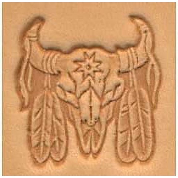 3-D Stamp (Indian Skull)